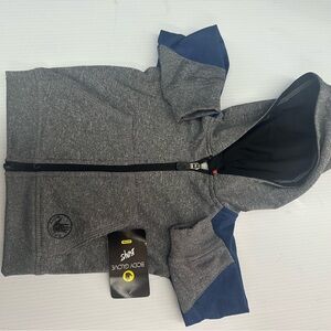 Body‎ Glove Gray and Blue Zip-Up Sweatshirt